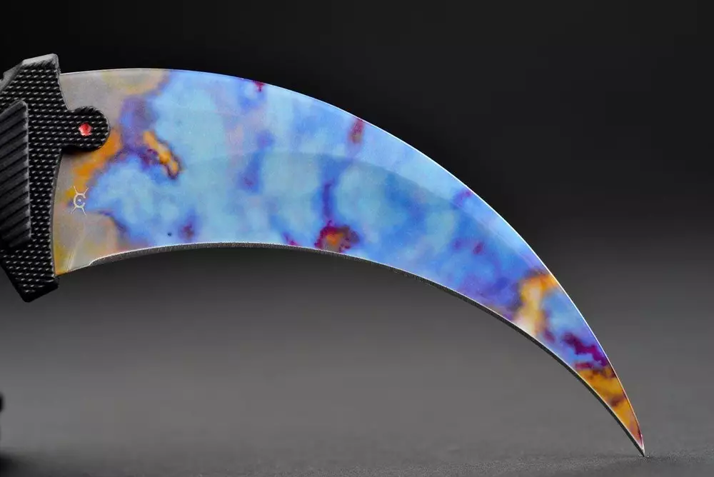 Геймърски нож Fadecase Karambit Elite - Case Hardened