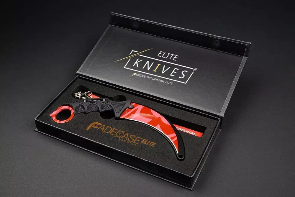 Геймърски нож Fadecase Karambit Elite -  Slaughter