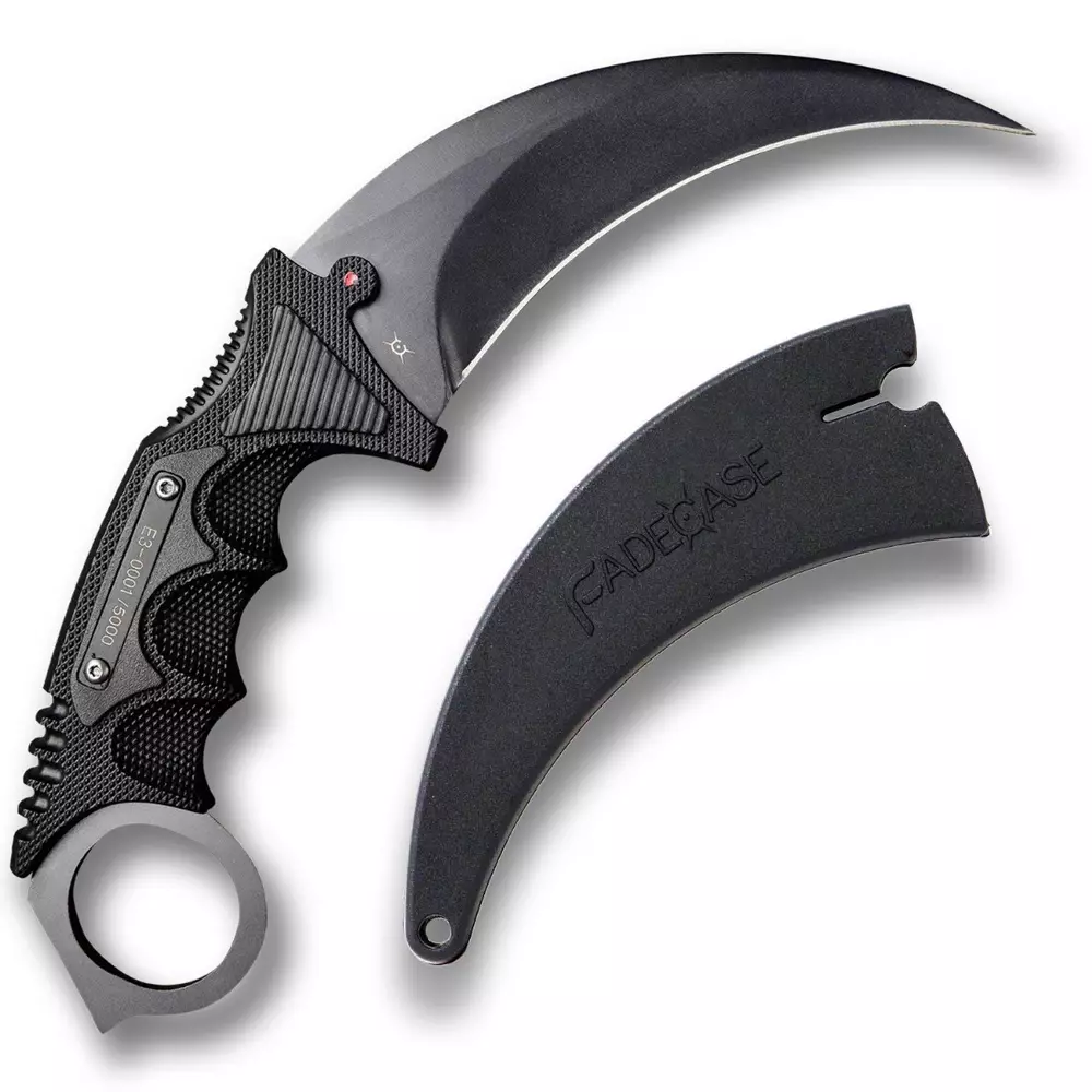 Геймърски нож Fadecase Karambit Elite -  Night
