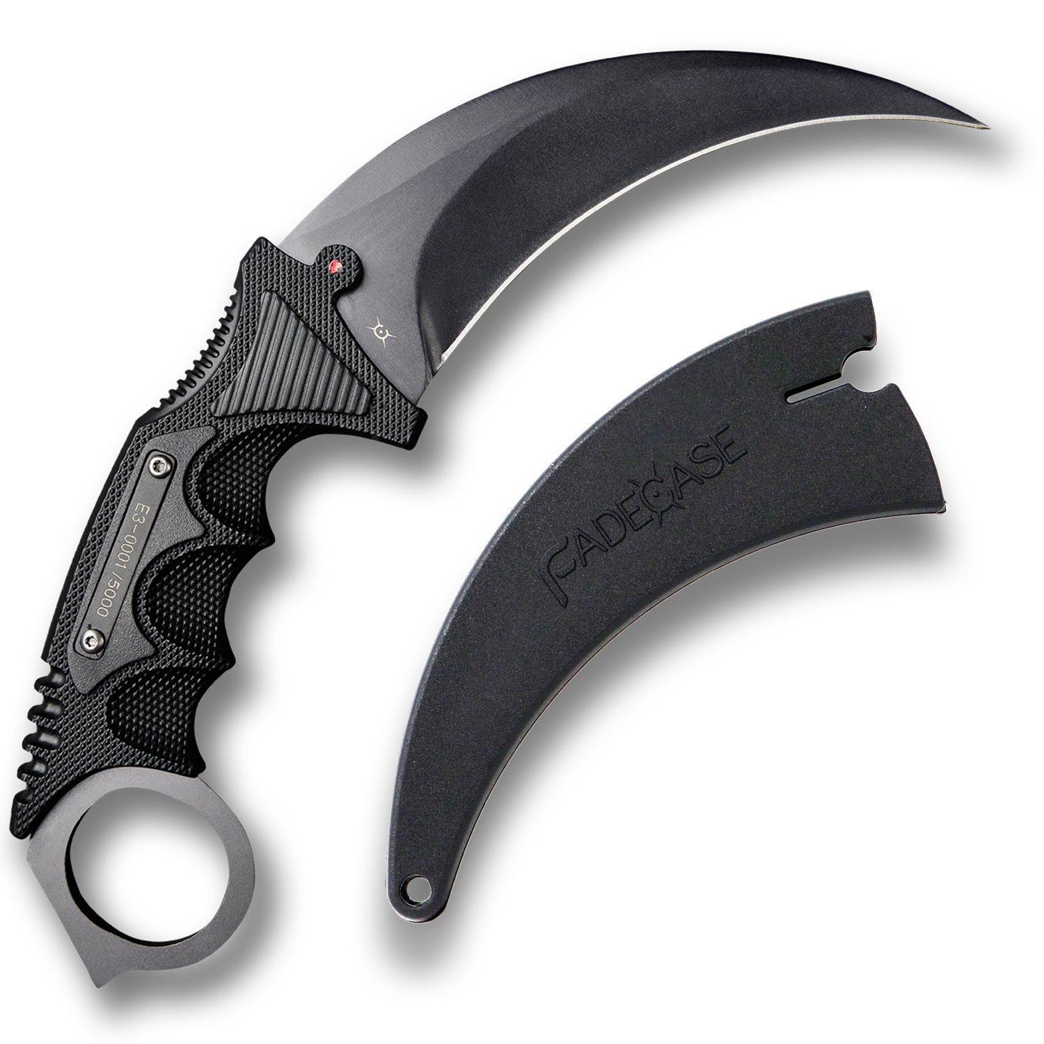Геймърски нож Fadecase Karambit Elite -  Night