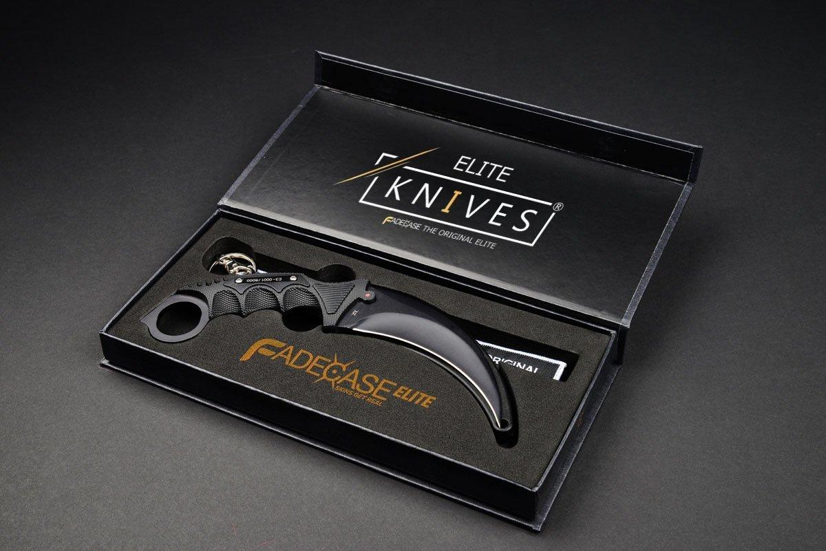 Геймърски нож Fadecase Karambit Elite -  Night