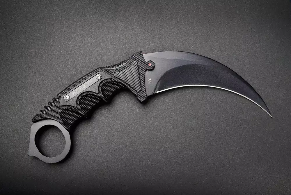 Геймърски нож Fadecase Karambit Elite -  Night