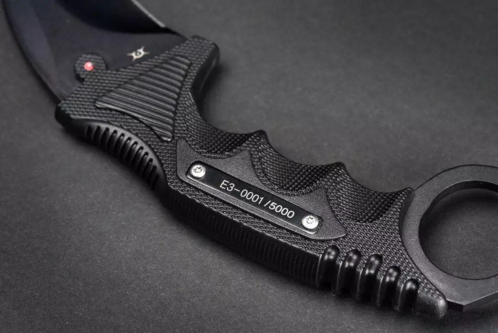 Геймърски нож Fadecase Karambit Elite -  Night