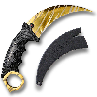 Геймърски нож Fadecase Karambit Elite -  Tiger Tooth