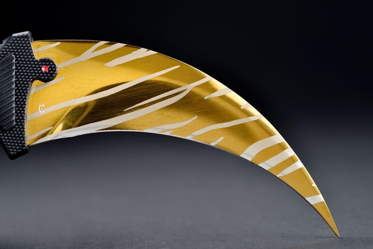 Геймърски нож Fadecase Karambit Elite -  Tiger Tooth