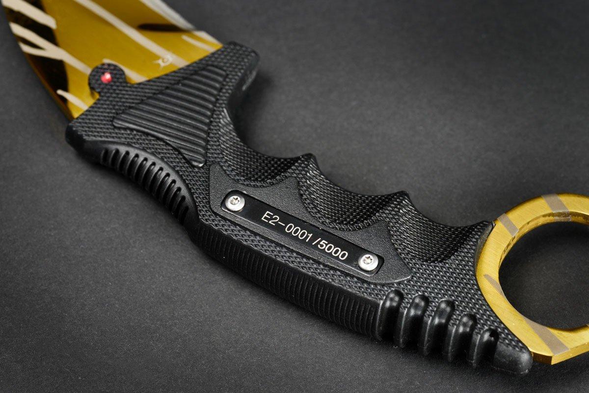 Геймърски нож Fadecase Karambit Elite -  Tiger Tooth