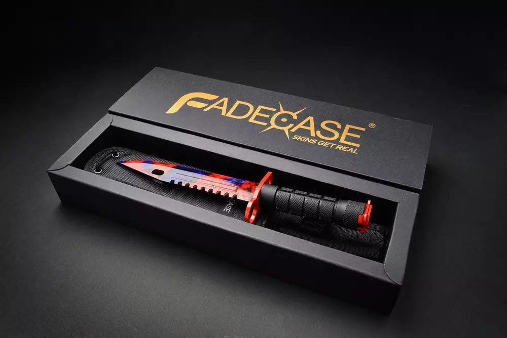 Геймърски нож Fadecase M9 Bayonet -  Chroma Doppler Phase 2