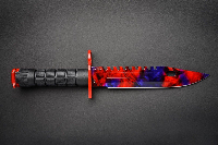 Геймърски нож Fadecase M9 Bayonet -  Chroma Doppler Phase 2