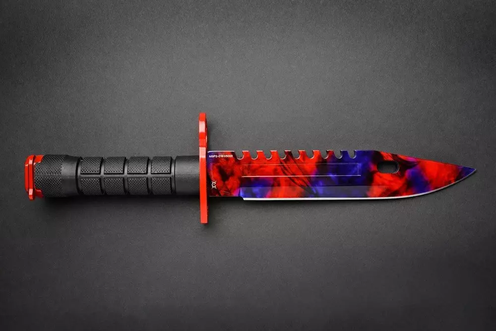 Геймърски нож Fadecase M9 Bayonet -  Chroma Doppler Phase 2