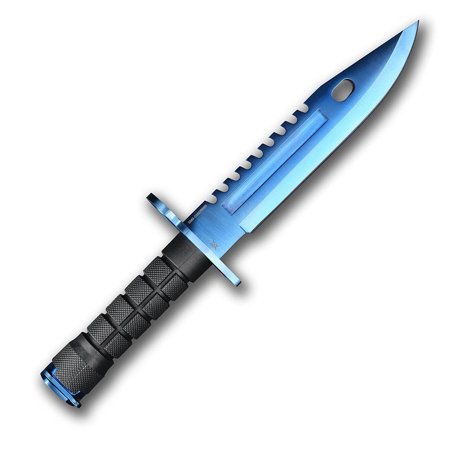 Геймърски нож Fadecase M9 Bayonet - Blue Steel