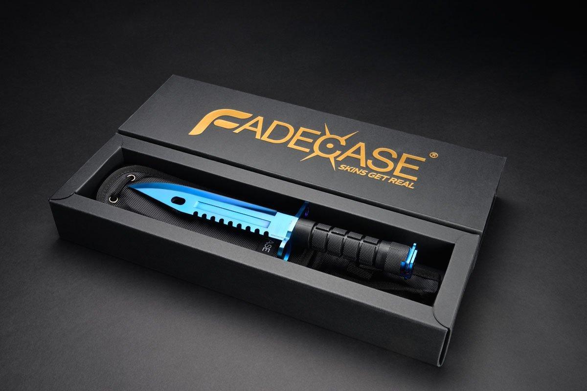Геймърски нож Fadecase M9 Bayonet - Blue Steel