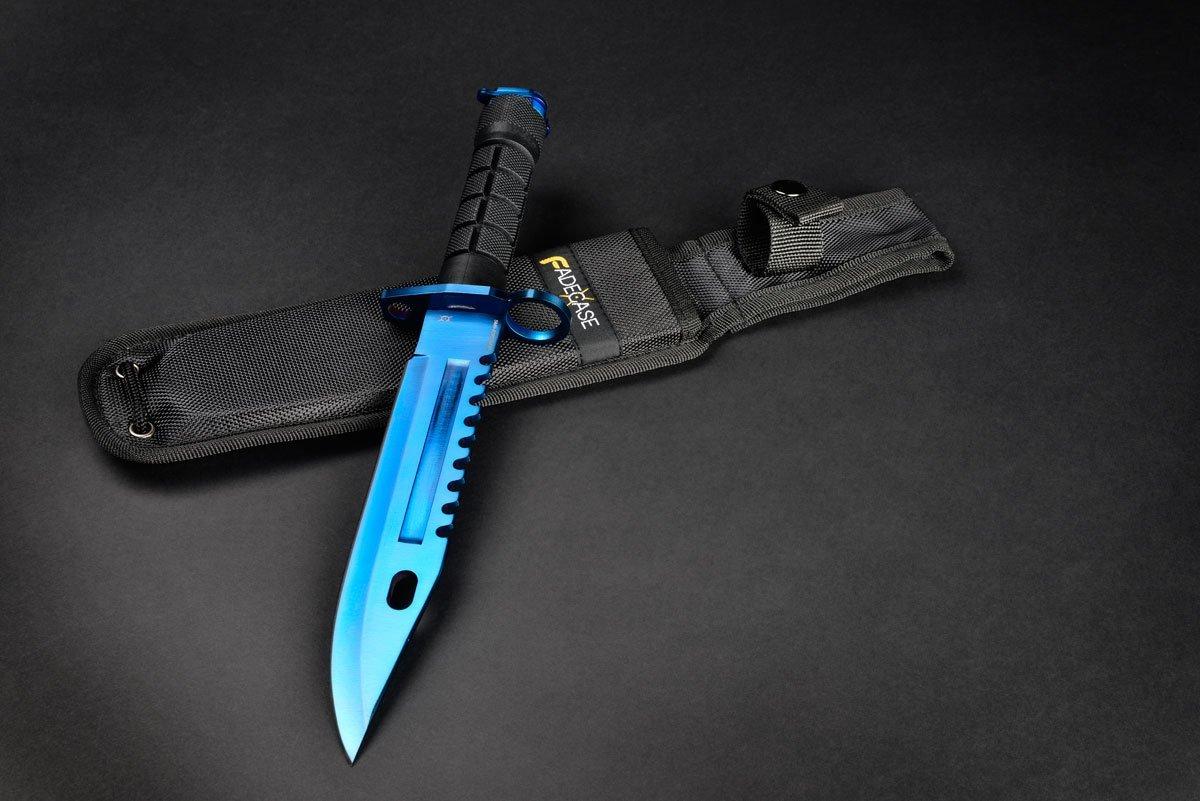 Геймърски нож Fadecase M9 Bayonet - Blue Steel