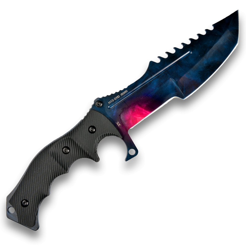 Геймърски нож Fadecase Huntsman Elite Black Pearl