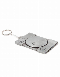 Ключодържател PlayStation - Console Metal Keychain 3D, Bioworld