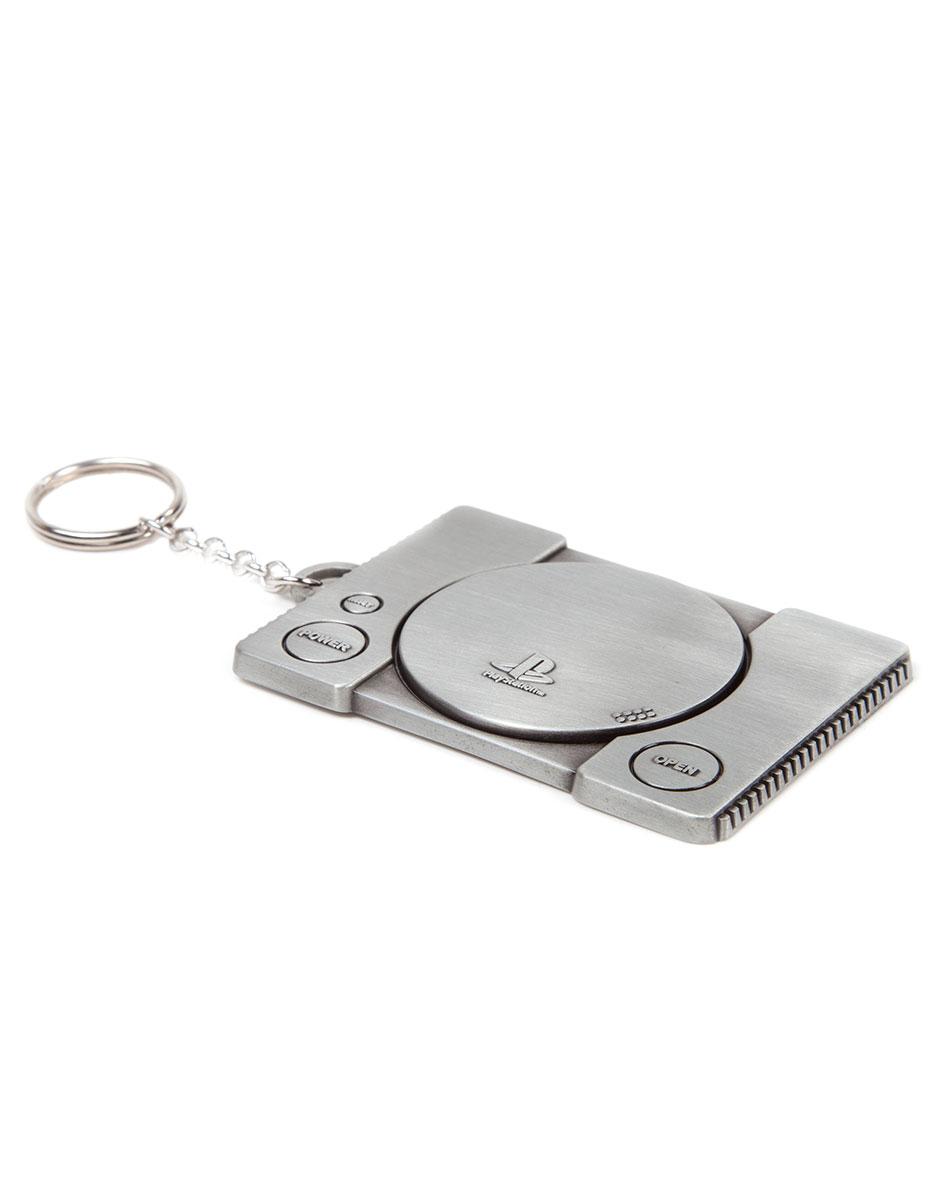 Ключодържател PlayStation - Console Metal Keychain 3D, Bioworld