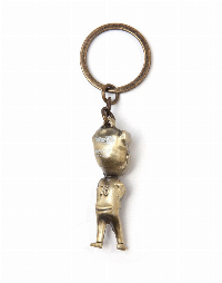 Ключодържател Fallout - Golden Vault Boy 3D Metal Keychain, Bioworld