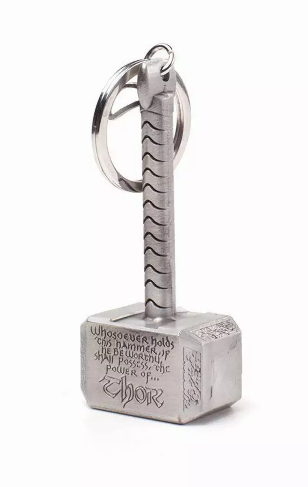Ключодържател Marvel - Thor Hammer Mjolnir 3D Metal Keychain, Bioworld