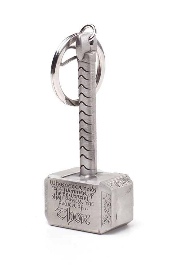 Ключодържател Marvel - Thor Hammer Mjolnir 3D Metal Keychain, Bioworld
