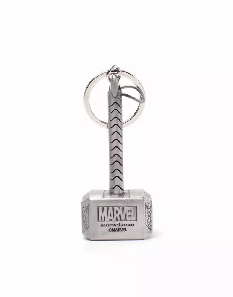Ключодържател Marvel - Thor Hammer Mjolnir 3D Metal Keychain, Bioworld