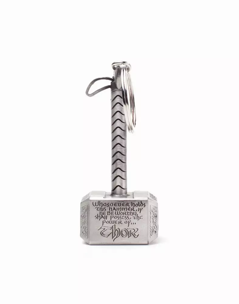 Ключодържател Marvel - Thor Hammer Mjolnir 3D Metal Keychain, Bioworld
