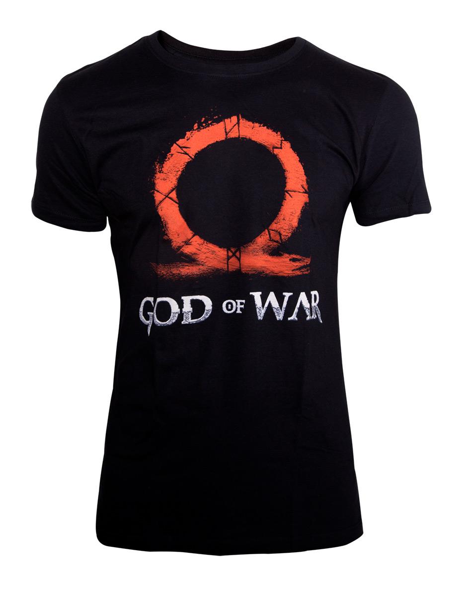 Тениска God of War T-Shirt Ohm Sign Rune Engraving, S
