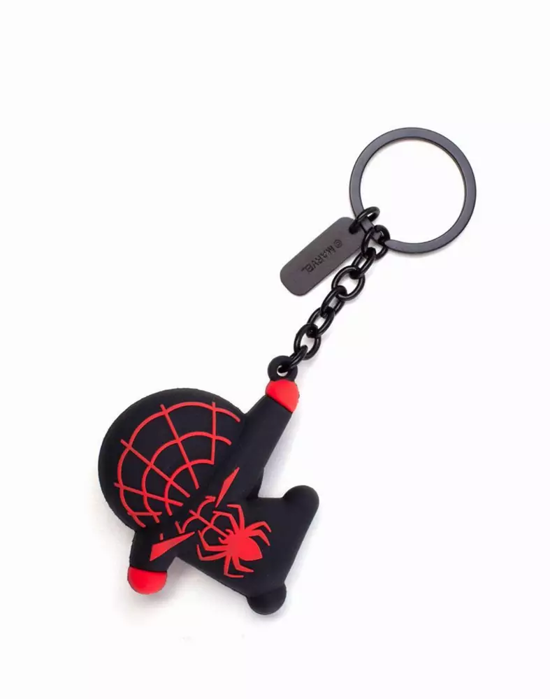 Ключодържател Marvel - Miles Morales Kawaii Rubber 3D Keychain, Bioworld