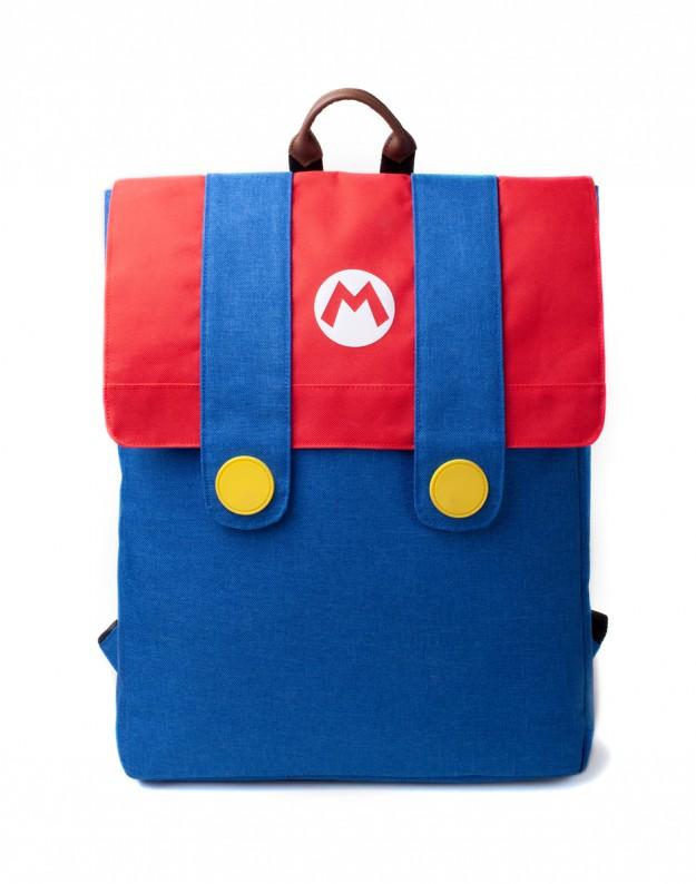 Раница Super Mario - Mario Denim Suit Flap Backpack, Bioworld