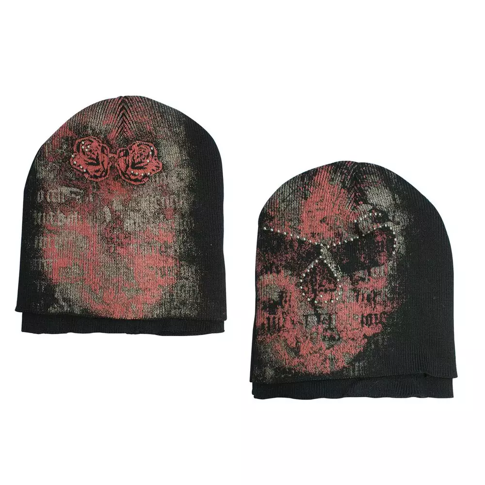 Шапка Alchemy - Double Layers Skull Beanie W/ Stone