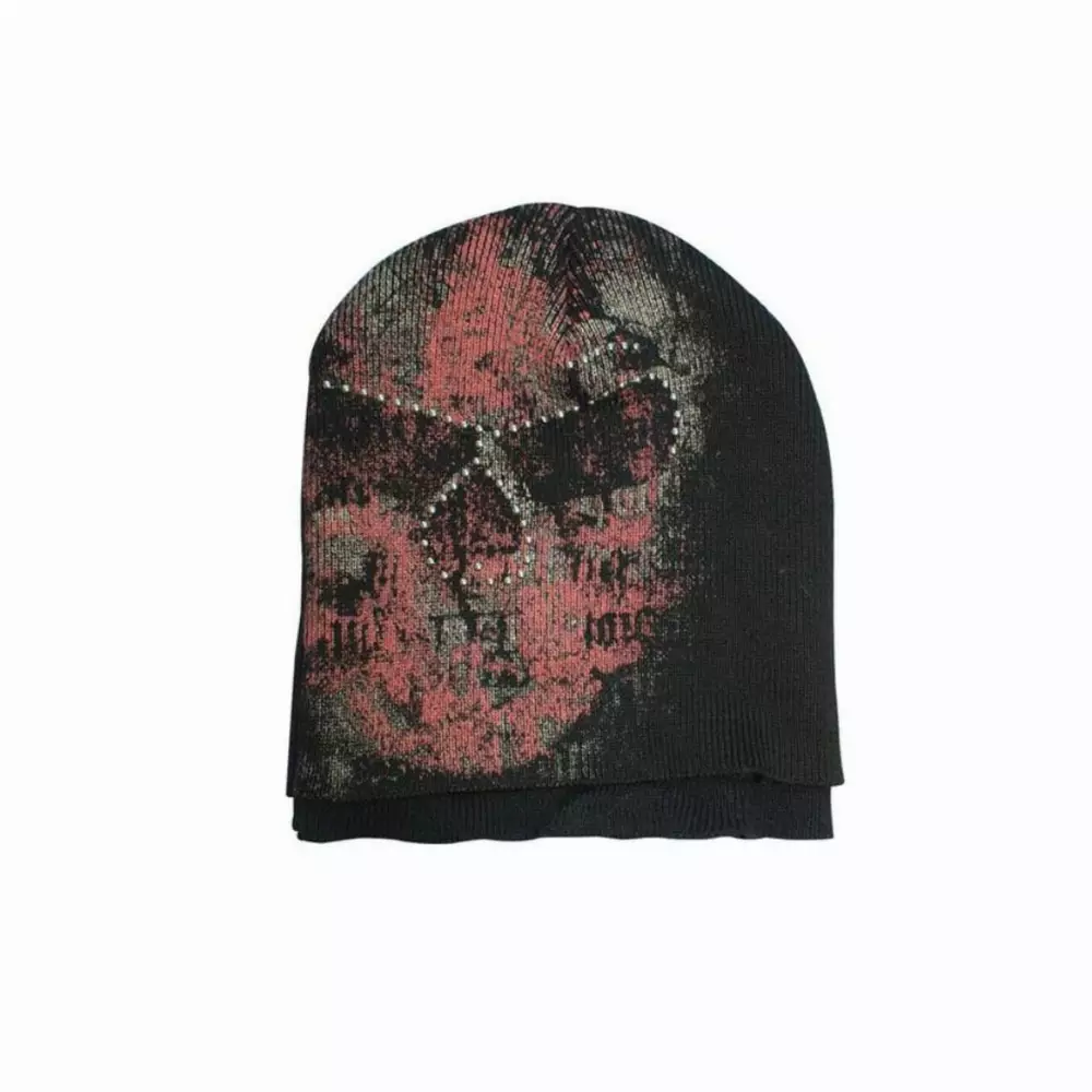 Шапка Alchemy - Double Layers Skull Beanie W/ Stone