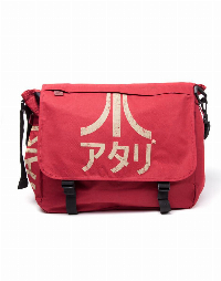 Чанта Bioworld Atari - Dark Red Messenger Bag with Japanese Logo, Червена