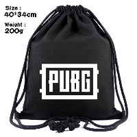 Раница мешка PUBG Logo, Черен