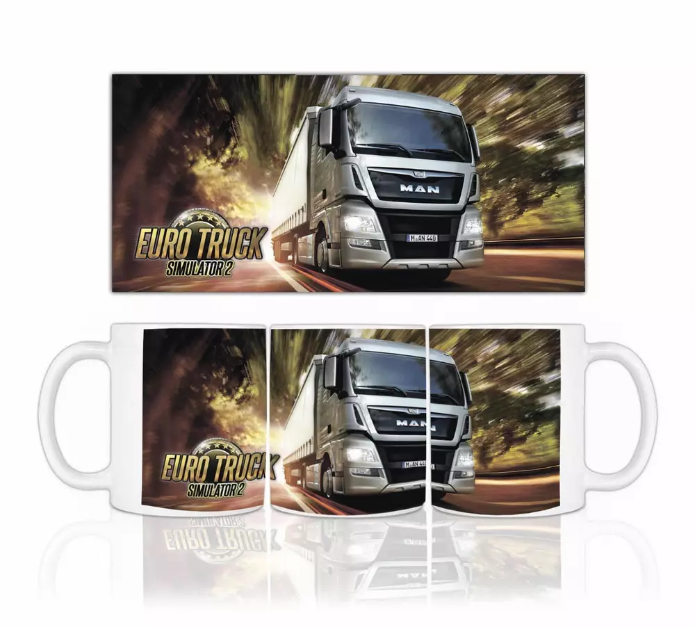 Eurotruck Simulator чаша с лого