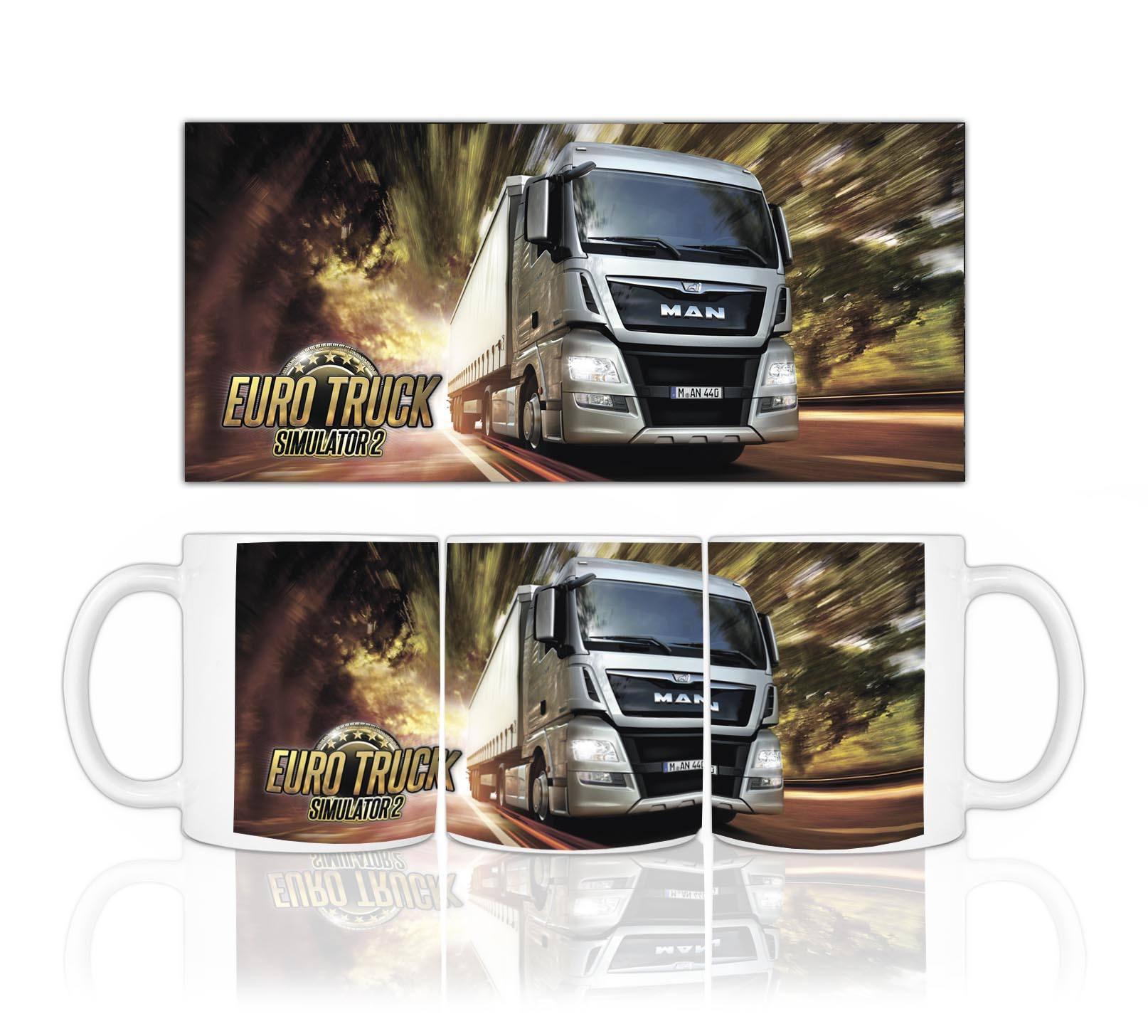 Eurotruck Simulator чаша с лого