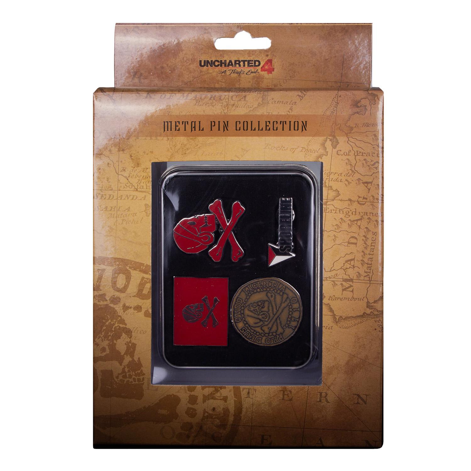 Значки Uncharted 4 Pin Set, Gaya Entertainment