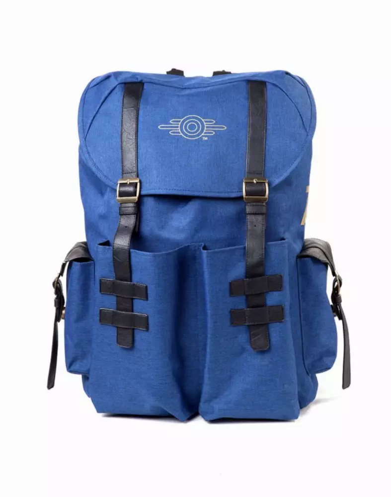 Раница Fallout - Gold Foil Logo Printed Solid Blue Melange Backpack