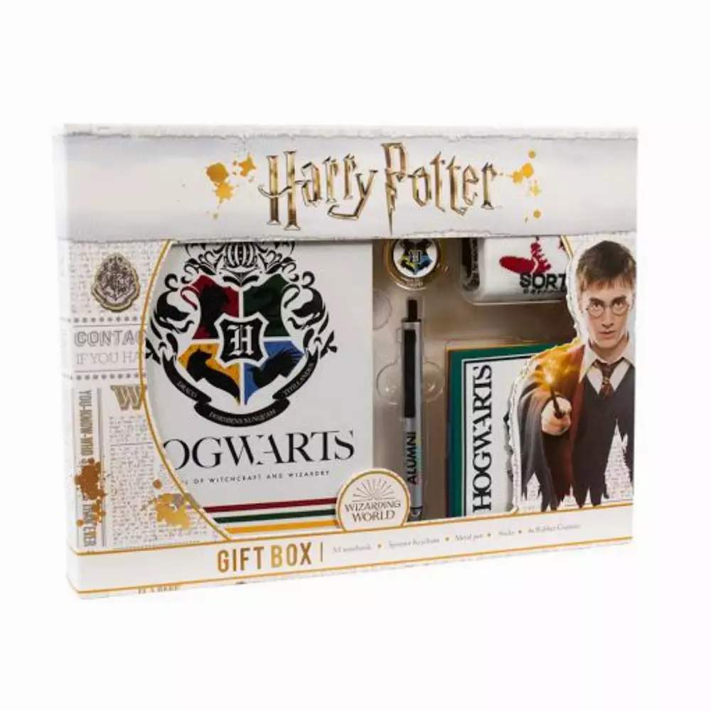 Комплект Numskull Harry Potter - Notebook, Pen, Keychain, Socks, Coasters