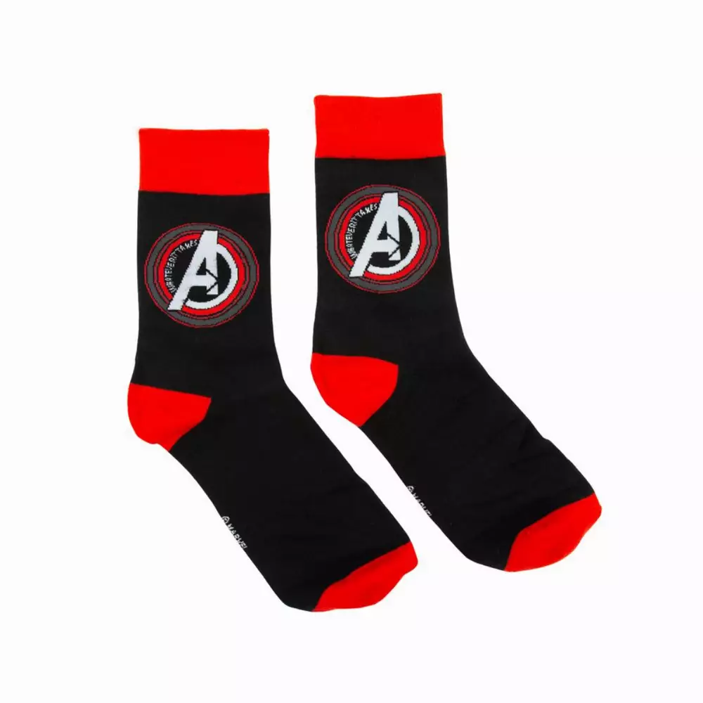 Комплект Numskull Marvel Avengers Endgame - Notebook, Pen, Keychain, Socks, Coasters