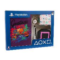 Комплект Numskull PlayStation - Notebook, Pen, Keychain, Socks, Coasters
