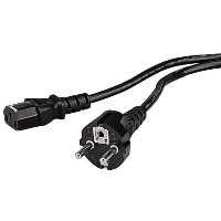 Универсален захранващ кабел HAMA 44219, 3-pin socket, 1.5 m, Черен