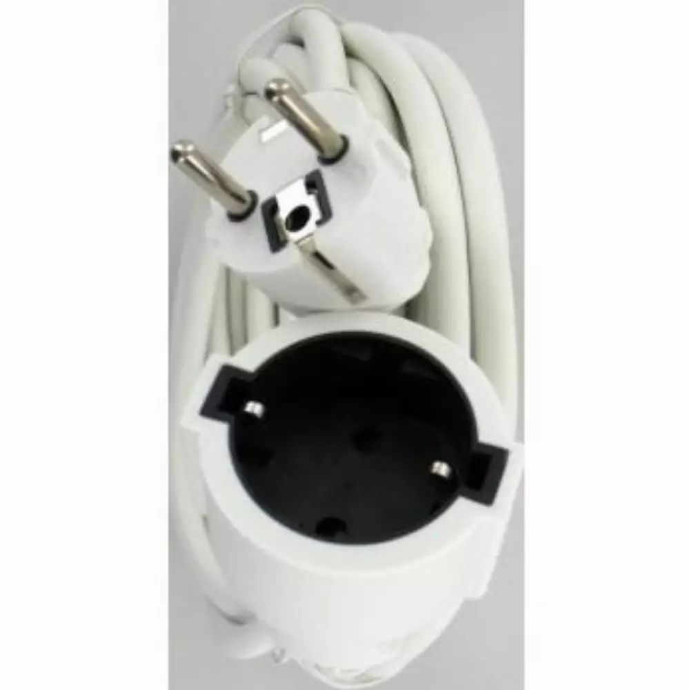 Удължителен захранващ кабел HAMA 110863, Euro Plug, 5 m, Бял
