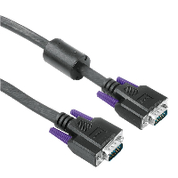 Кабел за монитор HAMA 41955, VGA-VGA, Двойно екраниран, 5м