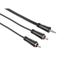 Аудио кабел HAMA 122295,  Стерео жак 3,5 mm -2 x Чинч, 1.5м