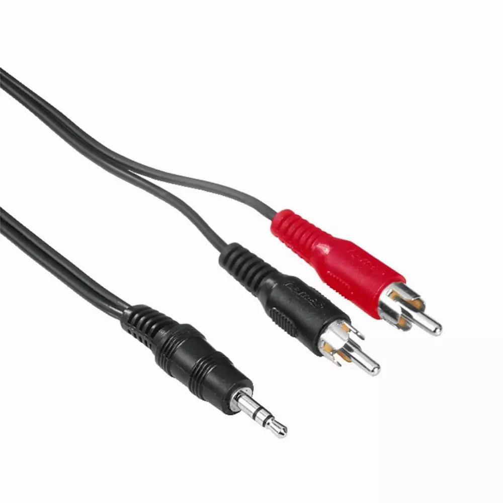 Кабел HAMA 48913, Стерео жак 3,5 mm - 2 x Чинч мъжко, 2м