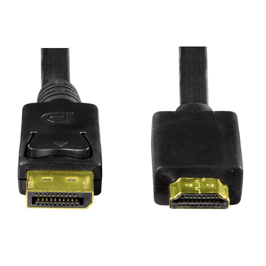 Καλώδιο HAMA 54594 DisplayPort v.1.2 αρσενικό - HDMI αρσενικό, 1.8 μ, Ultra HD, 3 αστέρια