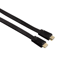 Кабел HAMA 122117 HDMI мъжко - HDMI мъжко, 1.5 м, Плосък, 3 звезди