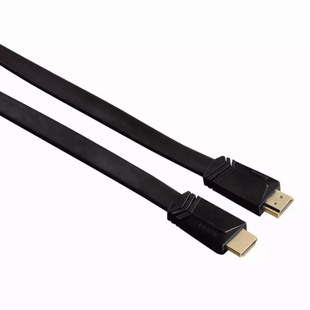 Кабел HAMA 122117 HDMI мъжко - HDMI мъжко, 1.5 м, Плосък, 3 звезди