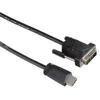 Кабел HAMA 122130 HDMI мъжко - DVI/D мъжко, 1.5 м, 1 звезда