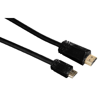 Кабел HAMA 122119 HDMI мъжко - mini HDMI мъжко, 1.5 м, 3 звезди