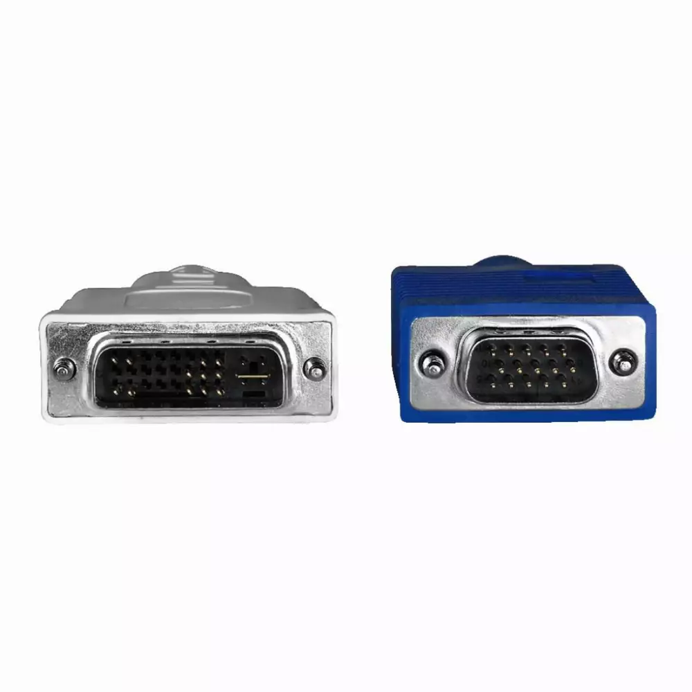 Кабел HAMA 45075 VGA мъжко- DVI-I мъжко, 1.8 м, eкраниран, 1 звезда