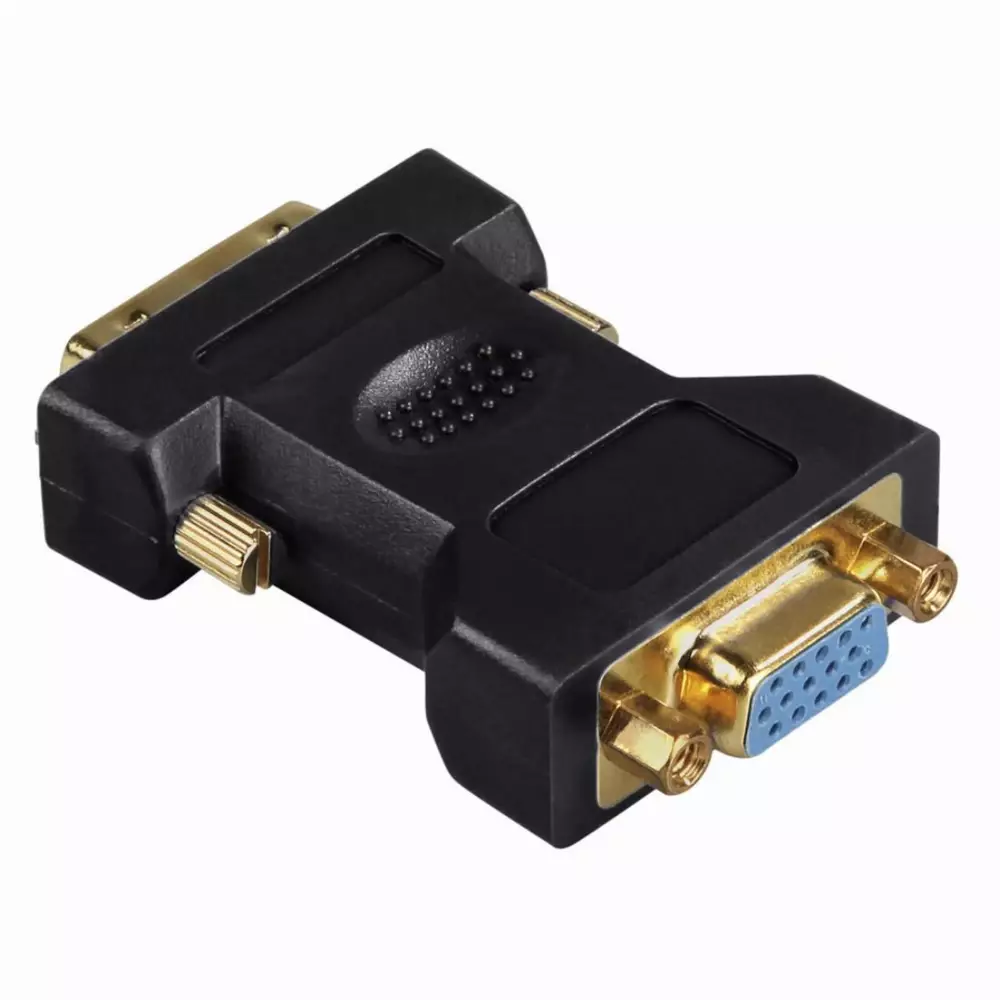 Адаптер HAMA 45073 DVI мъжко - VGA женско, Позлатени конектори, 3 звезди